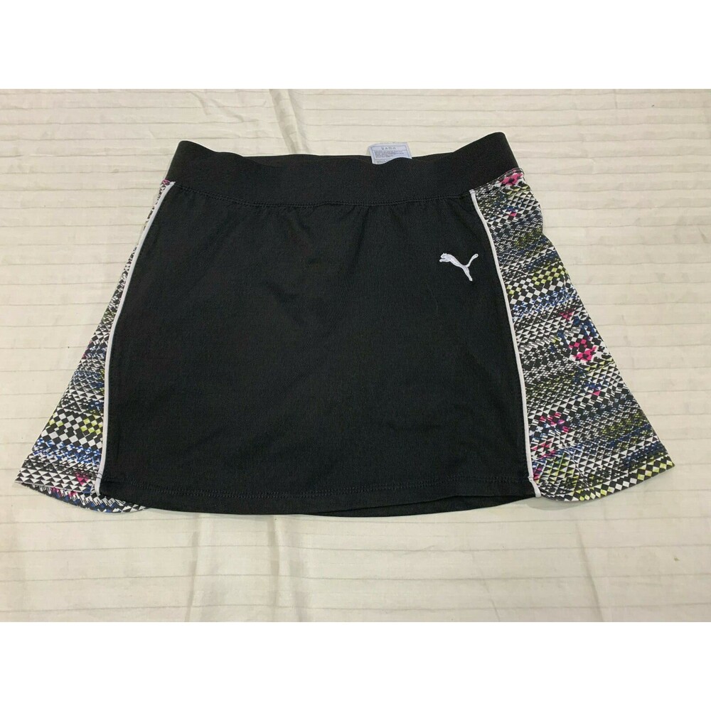 PUMA PULL ON ATHLETIC GIRLS SKIRT SKORT WITH BUILT SHORTS SIZE L